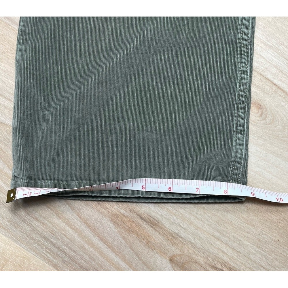 J Jill Olive Green Corduroy Pants Womens 6P Wide Leg High Rise Stretch - Picture 10 of 10